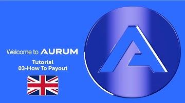 Aurum Foundation - Tutorial English - 03 How to payout in Aurum Foundation from Dashboard