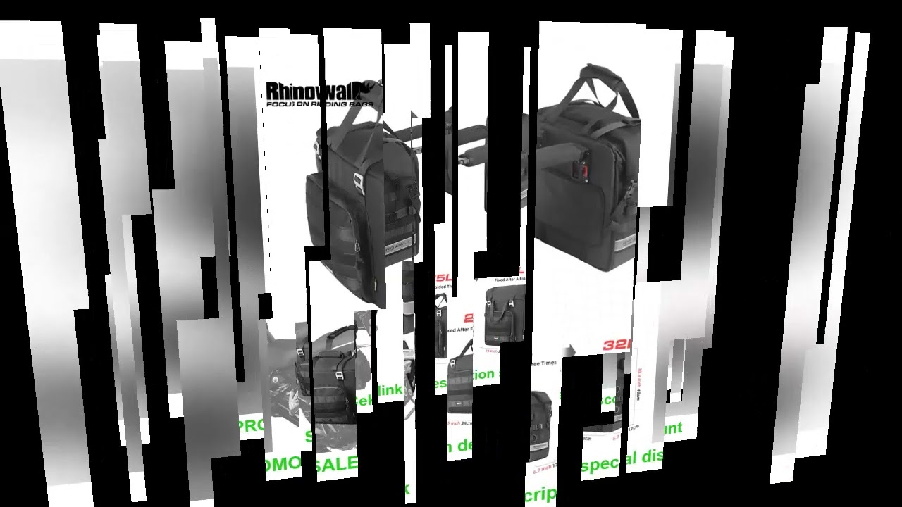 Rhinowalk 2Pcs Motorcycle Side Pannier Bag 25L 3D Cube Anti-Fall Quick Release Motorbike Saddle Box