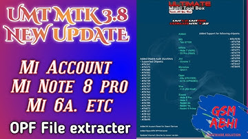 UMT MTK v3.8 - Disable Auth, Xiaomi Account Reset, Oppo and more || MI Note 8 pro/6a Mi account