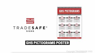 TRADESAFE GHS Pictograms Poster – Waterproof and Stain-proof LOTO Kit