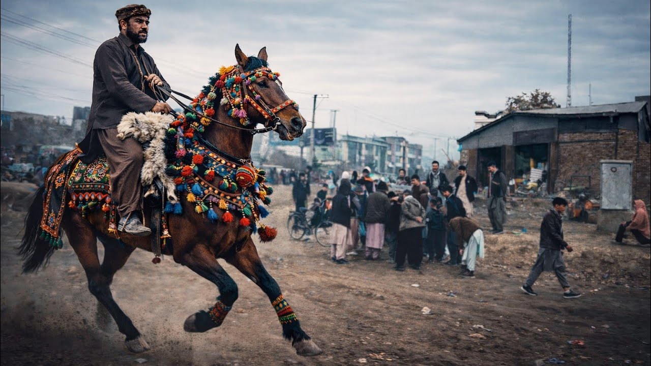شُور و هیجان در میدانِ اسب‌سواری/سباق الخيل أو ركوب الخيل