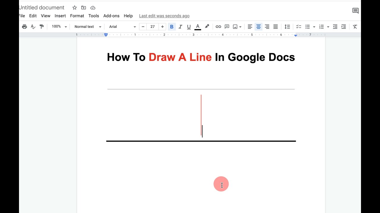 How To Draw A Line In Google Documents Horizontal Or Vertical YouTube How To Draw A Line In Google Documents Horizontal Or Vertical YouTube