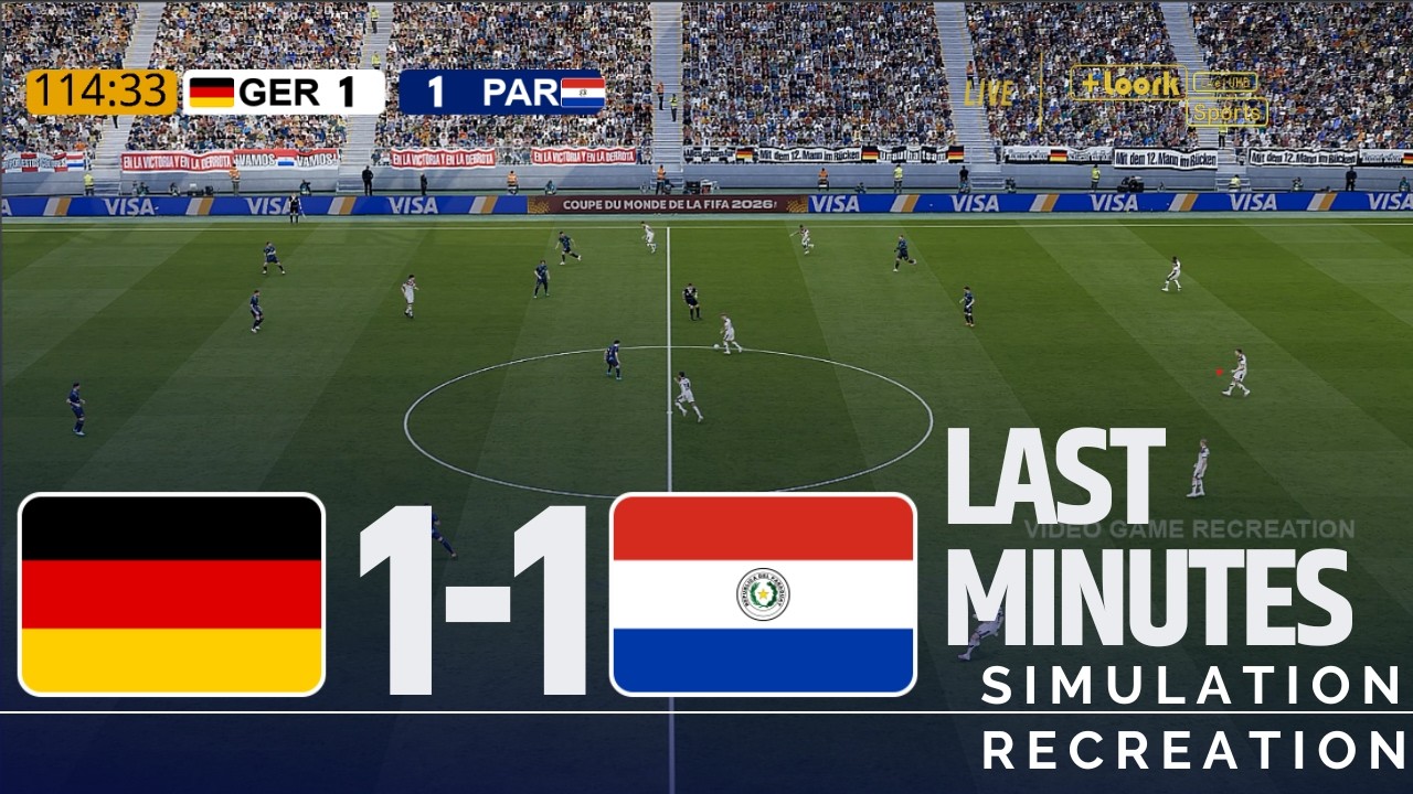 ⚽ Last Minutes &  Penalties | Germany 1-1 Paraguay | FIFA World Cup 2026| Video Game Simulation