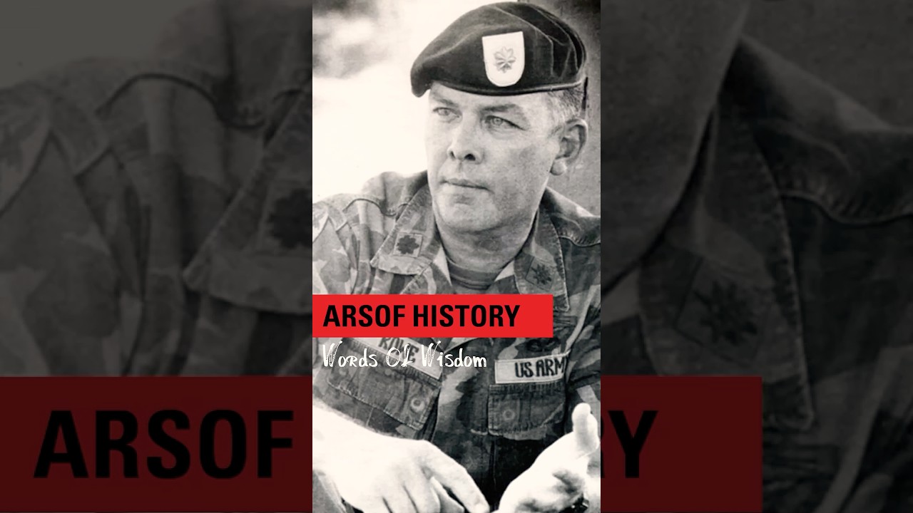 ARSOF Words of Wisdom: COL Nick Rowe on Special Forces Stereotypes