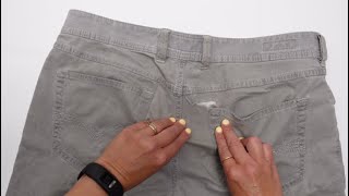 How to mend your rear end - easy small hole repair!