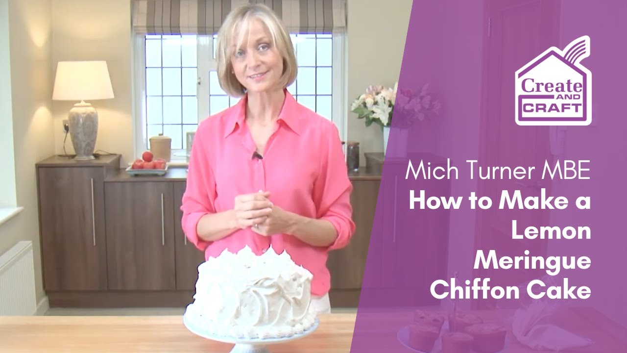 Mich Turner MBE Shows You How to Bake a Lemon Meringue Chiffon Cake