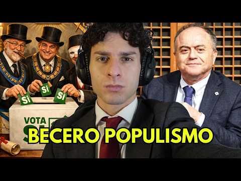 Gratteri: "Votano Sì Indagati e Massoni" Propaganda Vergognosa!