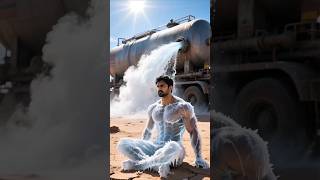 Liquid Nitrogen Freezes Farmer Instantly! 😱 #ai #mouse