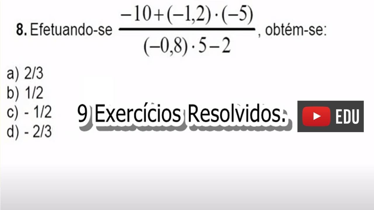 Exercícios Resolvidos