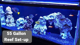 55 Gallon Saltwater Tank (links to products below)