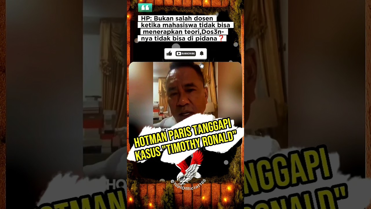 Penjelasan Hotman paris 