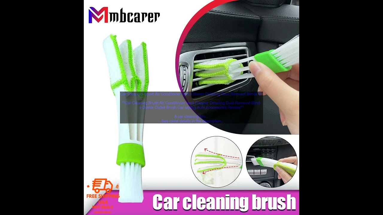 Car Vent Cleaner Brush Air Conditioner Vent Cleaner Detailing Dust Removal  Blinds Duster Outlet Brush Car-styling Auto Accessore - AliExpress