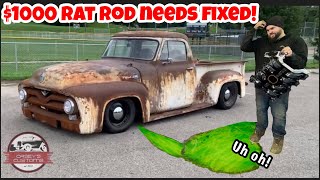 UNDER $1000 RAT ROD BUILD !! BACK IN THE SHOP FOR SOME MECHANIC WORK! CHEAPEST HOT ROD BUILD EVER!!