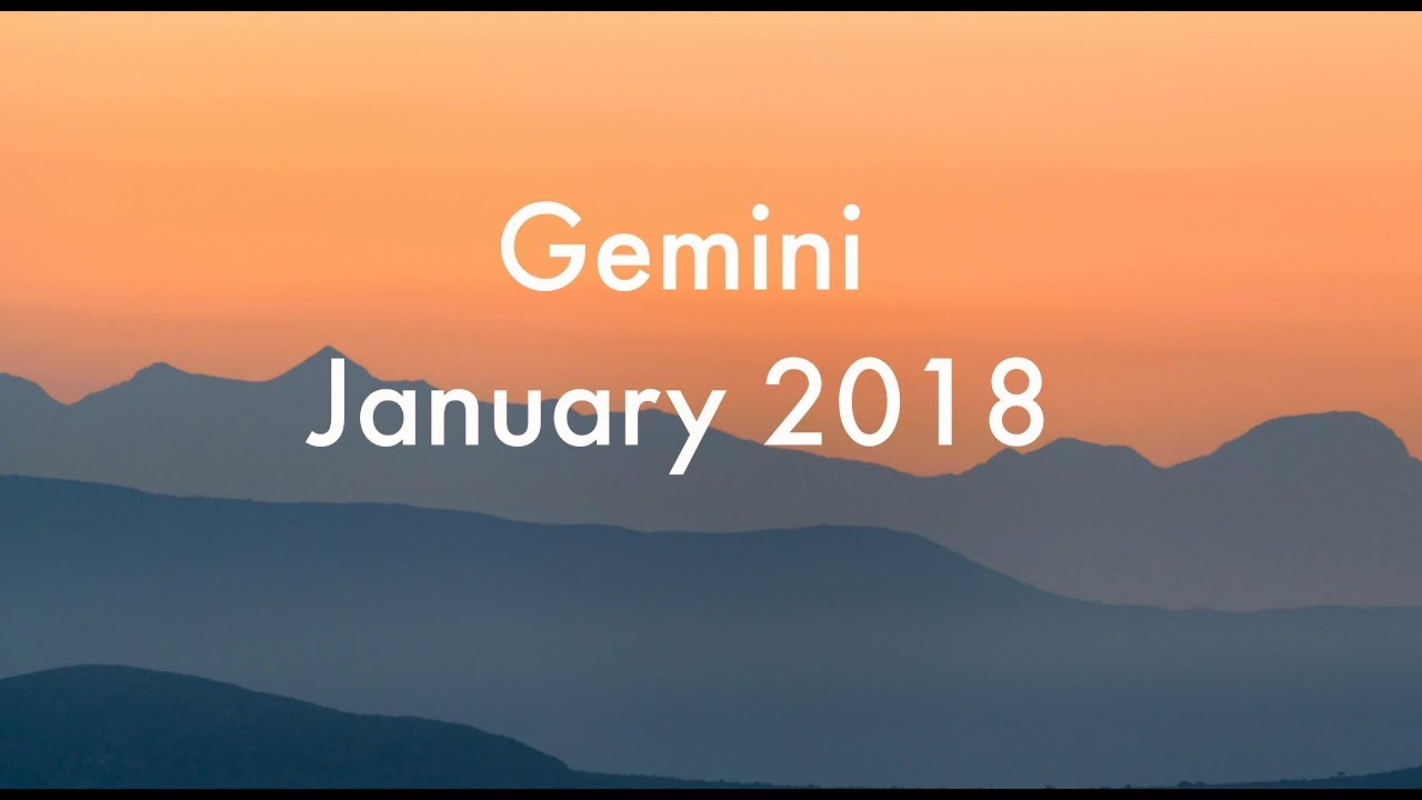Gemini January 2018