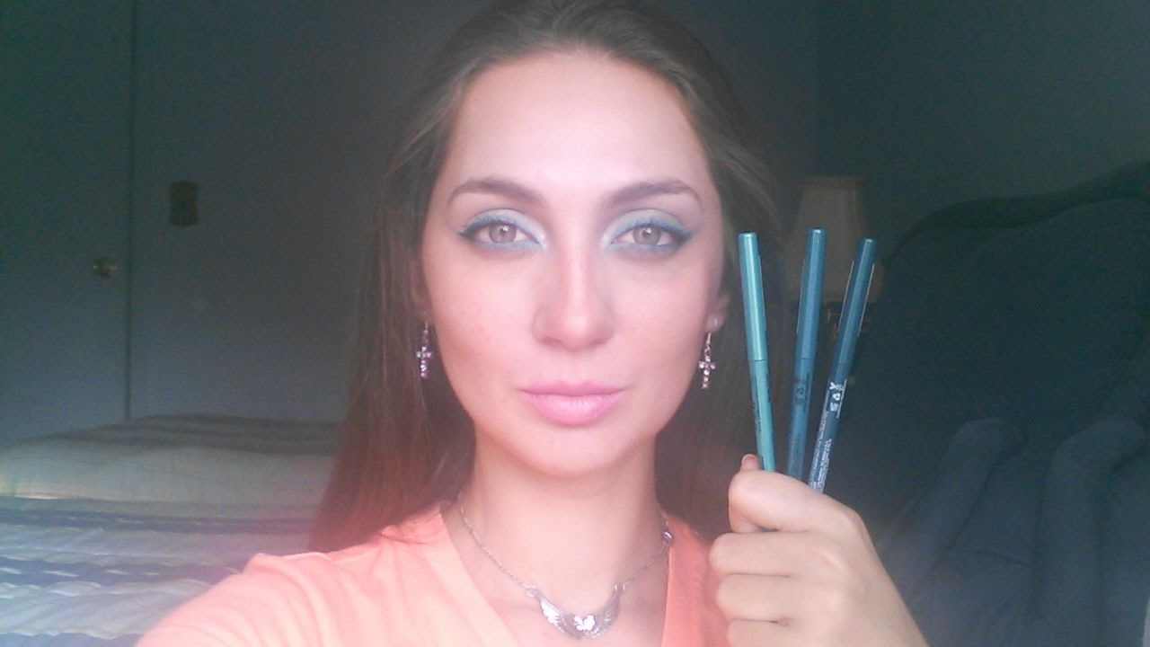 V29 Summer Colors How to Wear Turquoise... Eyeliner (using 3 NYX