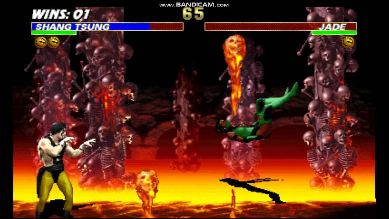 Ultimate Mortal Kombat 3 Stage fatality glitch (Scorpion's lair)