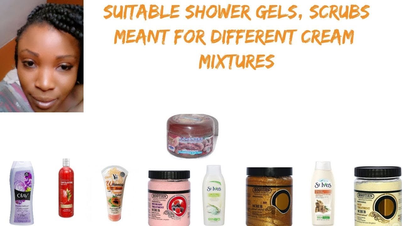 Suitable Shower Gels, Scrubs, Meant For Different Cream Mixtures