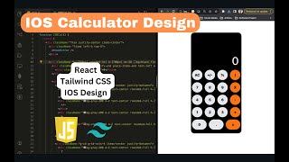 IOS Calculator Design | React and Tailwind CSS | ASMR Programming | Lime Code #asmr  #react #html