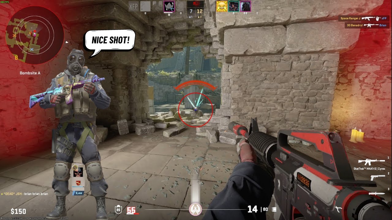 1V3 CLUTCH SKILLS COUNTER-STRIKE 2 #cs2 #pro #csgo