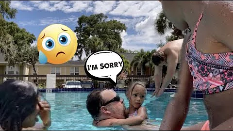 We spent the day in the pool **Blake saved Alyssa ...
