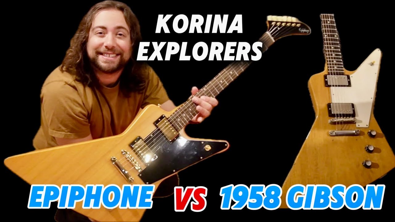 Epiphone Explorer vs 1958 Gibson Explorer - YouTube