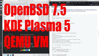 Install OpenBSD 7.5 and KDE Plasma 5 in QEMU VM tutorial for beginners - April 2024 - 65ee506d