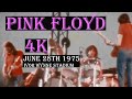 Capture de la vidéo Pink Floyd - 8Mm - 4K Video - June 28 1975 Hamilton Ontario Canada