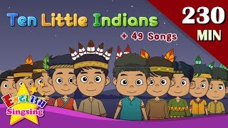 Ten Little Indians + More Number Songs | Top 50 Nursery Rhymes with lyrics | English kids video