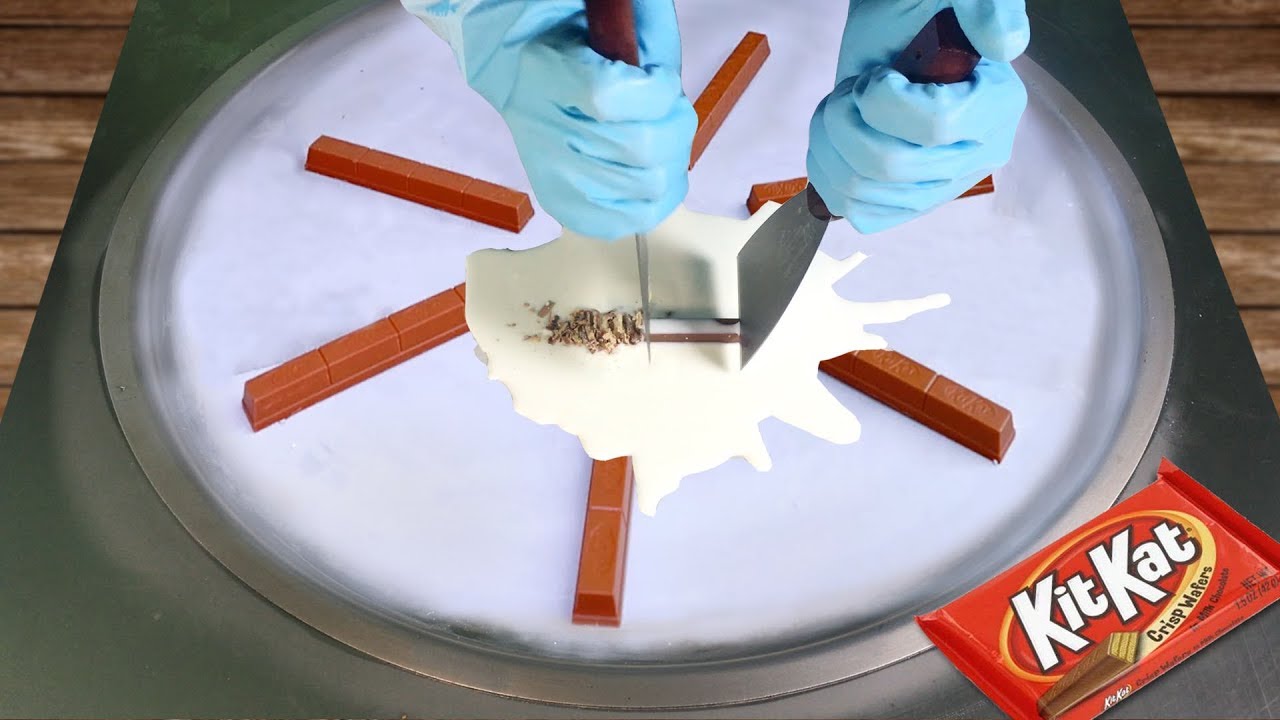 Yummy Ice Cream Rolls With Nestle kitkat | Fried Iea ream Rolled | Oddly Satisfying Video