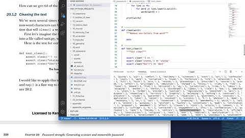Tiny Python Projects: Ch 20 Pt 5 (Writing the clean function)
