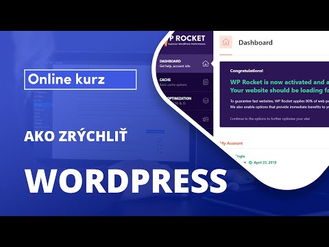 Ako zrýchliť WordPress web (intro do online kurzu)