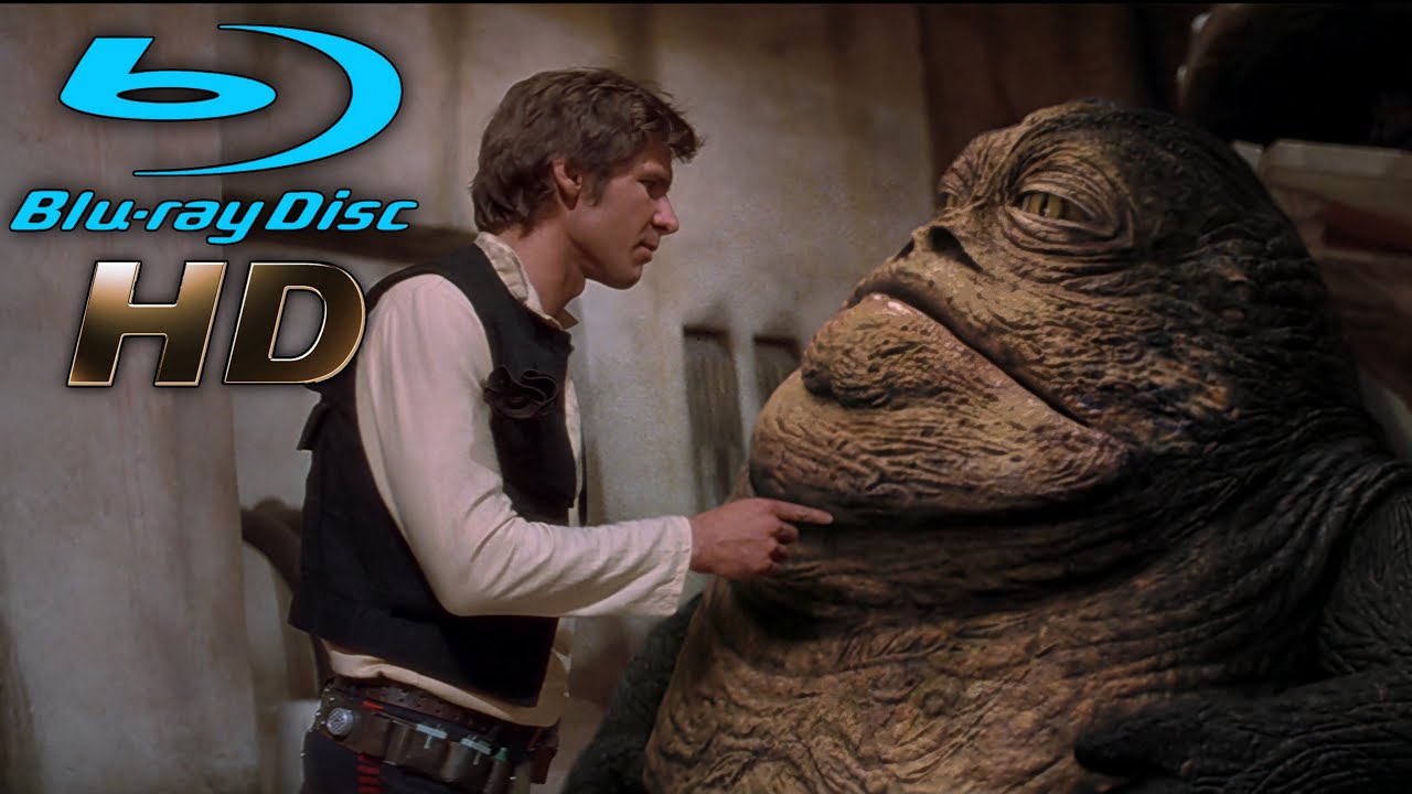 Jabba The Hut Confronts Han Solo - (2011 Blu Ray) Star Wars A New 