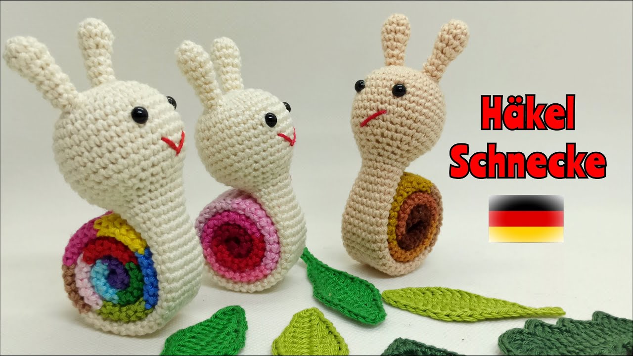 Gehäkelte Amigurumi Schnecke - einfach und schnell