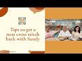 Quick tips to get a clean cross stitch back with Sandy - Table Talk Oct 1