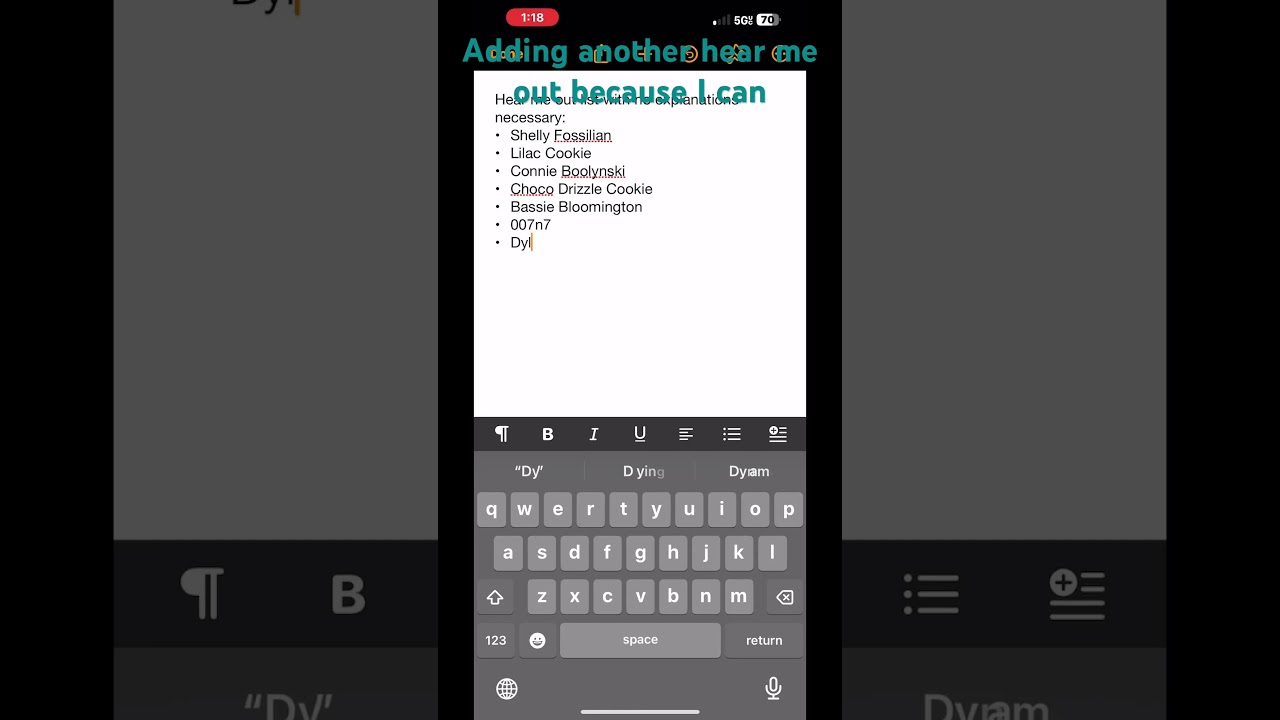 More video ideas yippee