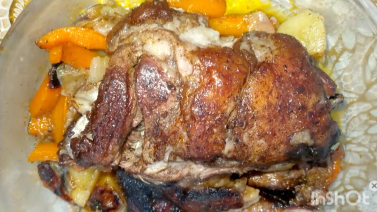 اطيب رقبة خروف مشوية مع الخضار بالكيس الحراري بالفرن  تطلع ذايبة ذوب والطعم تحفة 