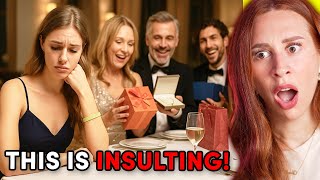 my rich boyfriend got me a cheap gift and I&#39;m LIVID - REACTION