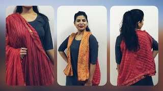 DIY | No Sew | Some Fun and Glam Ways to Wearing Duppatta | Hindi | Indori Chhori | Episode. 1 |