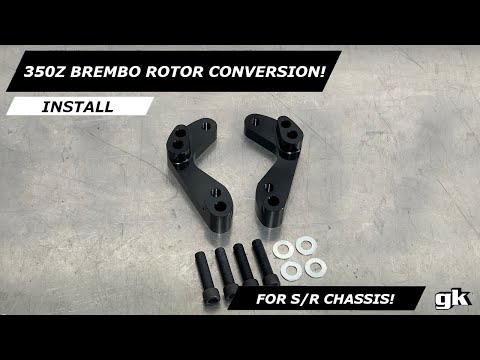 Video Gktech Z32 R32 S14 S15 Caliper Bracket To Suit 350Z... - youtube