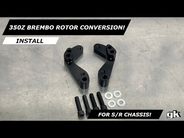 GKTECH S13/S14 240sx Dual E-Brake Caliper Brackets (Pair) For Z32 Calipers