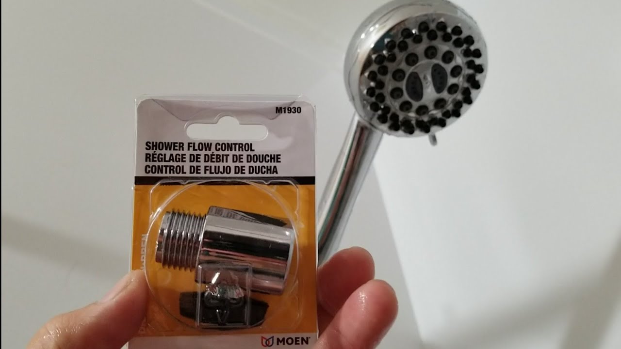 Shower Flow Control installation Moen YouTube