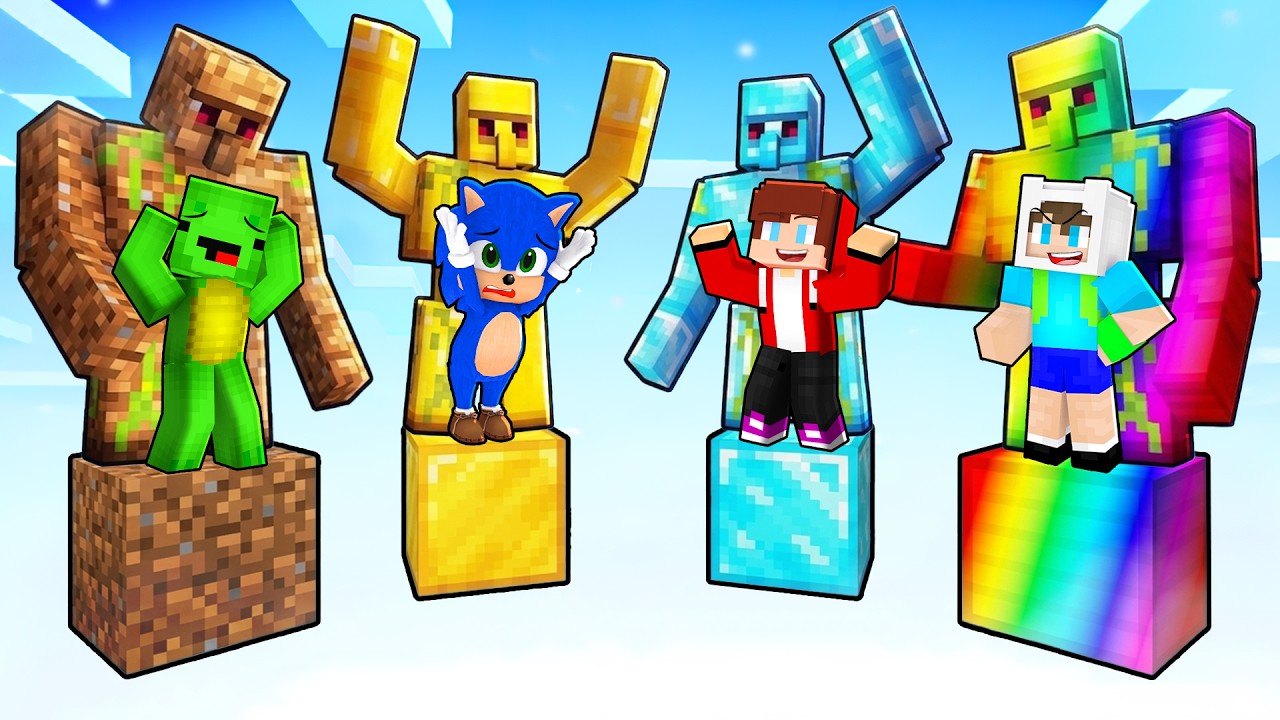 ENES VS BEBEK SONİC VS ARKADAŞLARI TEK BLOK GOLEM SAVAŞI 😱 Minecraft