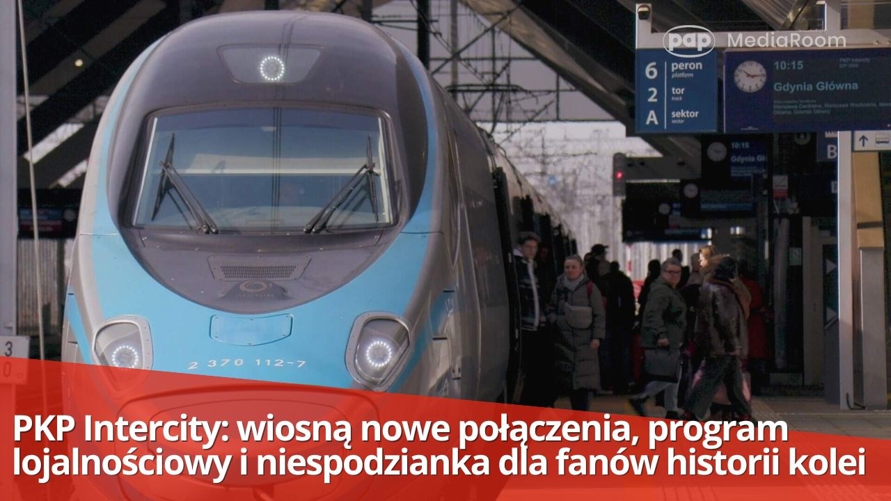 PKP Intercity: wiosną nowe połączenia, program lojalnościowy i niespodzianka dla fanów kolei