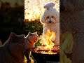 I let my Poodle cook BBQ and this happened... 😱🥩