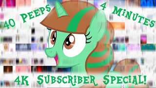 4K Subscriber Special 40 Peeps In 4 Minutes