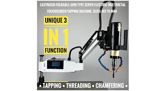 Do 3 functions in 1 machine - EASYMECH @DevjeetMandalMechmatrix  . Tapping threading chamfering