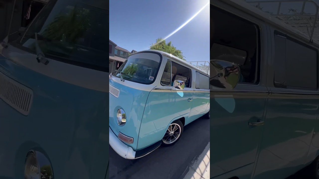 Volkswagen Bay window bus lowered!