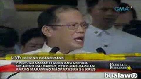 P - noy inauguration speech part 1