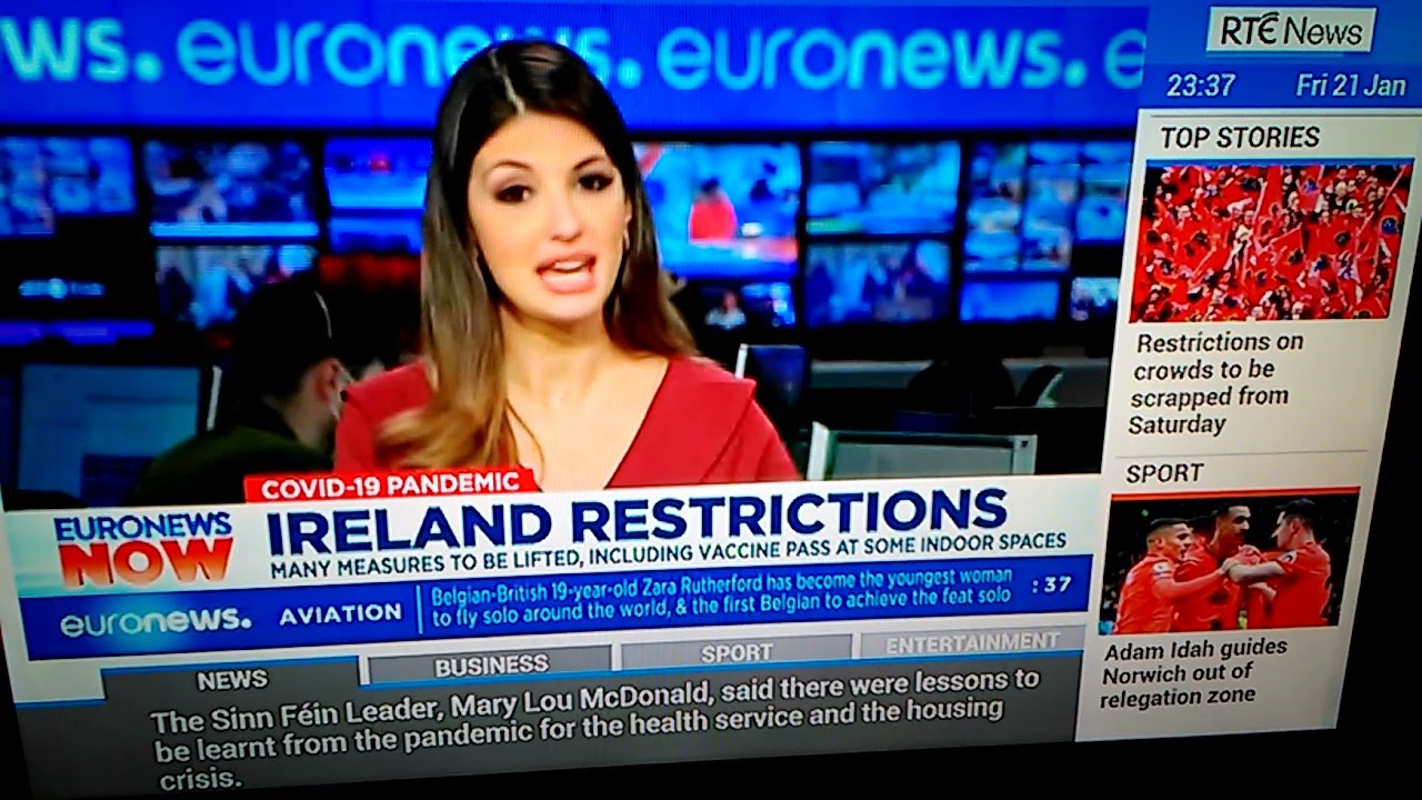 End of Irish Restrictions 4 Years on from Saturday 22nd January 2022 when the restrictions ended