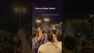 Real Madrid Ucl Victory Celebration At Cibeles By Fans Trophy Celebration Champions League 2024 Resimi